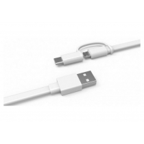 Кабель HUAWEI AP55S Micro-USB + USB-C 2-in-1 (Білий)