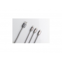 Кабель PURIDEA L10 - 3in1 (Lightning,Type-C,microUSB)-1.5m (Silver)