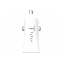 Автомобільний зарядний пристрій T-PHOX Pocket 2.4A Dual USB White