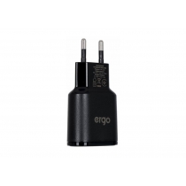 Мережева зарядка ERGO EWC-224 2xUSB Wall Charger Black