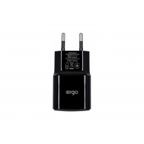 Мережева зарядка ERGO EWC-120 1xUSB Wall Charger Black