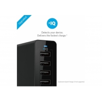 Мережевий зарядний пристрій Anker PowerPort 10 60W 10-port V3 Black