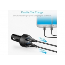 Автомобільний зарядний пристрій Anker PowerDrive - 2 Quick Charge 3.0 Ports V3 Black