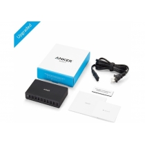 Мережевий зарядний пристрій Anker PowerPort 10 60W 10-port V3 Black