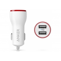 Автомобільний зарядний пристрій Anker PowerDrive 2 24W + Micro USB 0.9m White