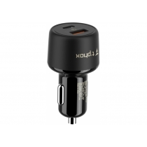 Автомобильное зарядное устройство T-PHOX 48W Fast Charge - TYPE-C PD 30W+QC 3.0 18W Black