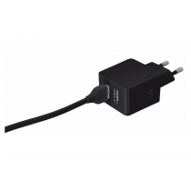 Мережевий зарядний пристрій Trust Urban Dual Smart Wall Charger Black