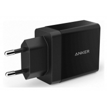 Мережевий зарядний пристрій Anker PowerPort2 24W/4.8A V3 Black