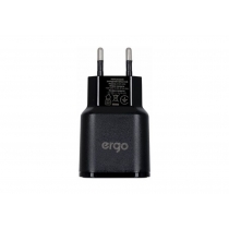 Мережева зарядка ERGO EWC-224 2xUSB Wall Charger Black