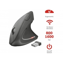 Мышь  Trust Verto Wireless Ergonomic Mouse серый