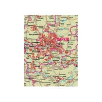 Карта. Україна. Політико-адміністративна 272х193 см