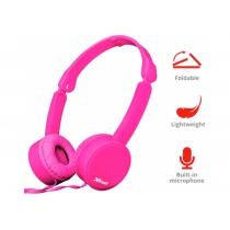 Гарнітура Trust Nano Foldable Headphones Pink