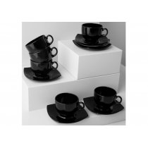 Сервиз чайный LUMINARC QUADRATO BLACK, 12 предметов
