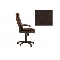 Крісло, BONN KD bl Tilt PL64, Екошкіра, коричневий, пласт. база, пласт. підлокітн. з м'яким наклад.