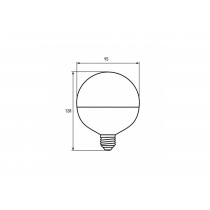 Лампа ЕКО EUROLAMP LED серія  G95 15W E27 4000K