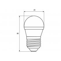 Лампа ЕКО EUROLAMP LED серія  G45 5W E27 3000K