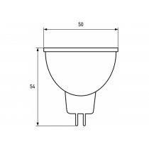 Лампа ЕКО EUROLAMP LED серія  MR16 5W GU5.3 3000K 12V (50)