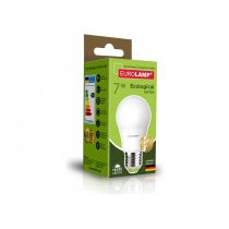 Лампа ЕКО EUROLAMP LED серія  А50 7W E27 3000K