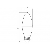 Лампа ЕКО EUROLAMP LED серія  CL 6W E27 4000K