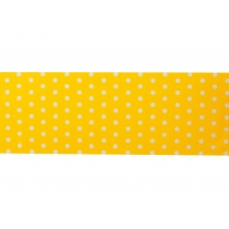 Стрічка клейка пакувальна 48 мм х 20 м Optima, Dots жовтий