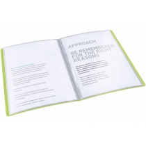 Папка с файлами Esselte Vivida, 20 файлов, зеленый