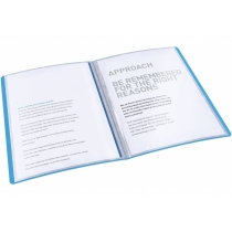 Папка с файлами Esselte Vivida, 20 файлов, синяя