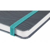 Діловий записник SEA, А5, тверда обкладинка, гумка, білий блок лінія, рожевий