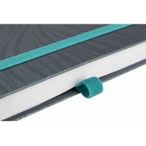 Діловий записник SEA, А5, тверда обкладинка, гумка, білий блок лінія, рожевий