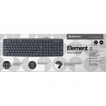 Клавиатура Defender Element HB-520 USB Black