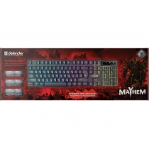 Клавіатура Defender Mayhem GK-360DL RU Black, RGB