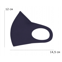 Маска Пітта RedPoint тканинна з фіксацією на переніссі Синя, розмір XS