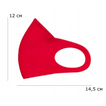 Маска Пітта RedPoint тканинна з фіксацією на переніссі Червона, розмір XS