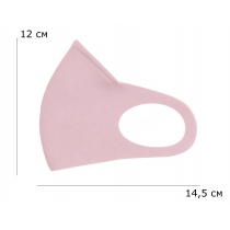 Маска Пітта RedPoint тканинна з фіксацією на переніссі Светло-розовый, розмір XS