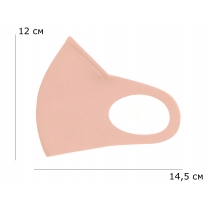 Маска Пітта RedPoint тканинна з фіксацією на переніссі Персикова, розмір XS