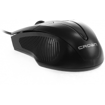 Клавиатура CROWN, CMMK-520 black, набор кл + мышь, проводная
