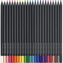 Олівці ольорові Faber-Castell  Black Edition 24 кольори