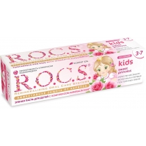 Зубна паста R.O.C.S. для дітей 3-7 років Kids Sweet Princess з ароматом троянди, 45г