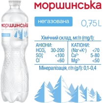 Вода мінеральна Моршинська, н/газ, 0,75л.