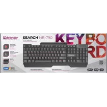 Клавіатура DEFENDER (45790) Search HB-790 RU USB чорна