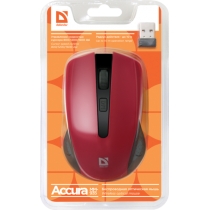 Миша Defender Accura MM-935 Wireless Red (52937)