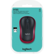 Миша Logitech M185 Wireless Mouse Red