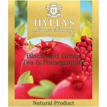 Чай чорний та зелений з ароматом гранату пакетований Hyleys 25шт х 1,5г