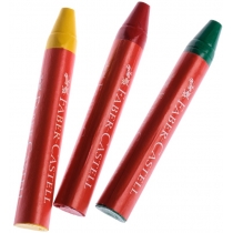 Набор мелков восковых цветных Faber-Castell Jumbo в пластиковом пенале 12 цветов
