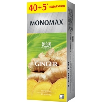 Чай травяний та плодово-ягідний пакетований МОNОМАХ GINGER 40+5шт х 1,8г
