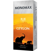 Чай чорний пакетований МОNОМАХ  CEYLON  25шт х 2г