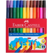 Фломастери Faber-Castell Felt tip JUMBO 24 кольору