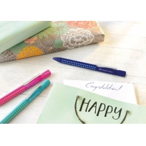 Ручка шариковая автоматическая Faber-Castell Grip 2010 корпус бирюзовый