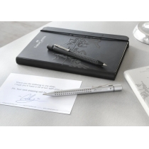 Ручка кулькова автоматична Faber-Castell Grip 2011 XB, корпус матовий чорний