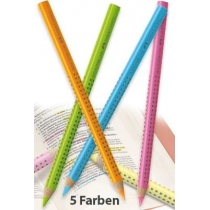 Маркер-олівець текстовиділювач Faber-Castell Jumbo Grip Neon жовтий, сухий тригранний