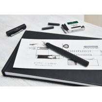 Ручка перова Faber-Castell GRIP 2011 корпус чорний, перо F